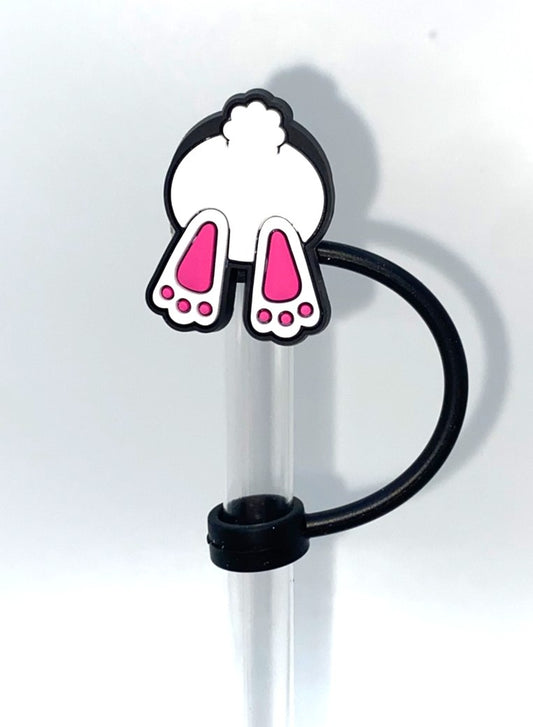 Easter Bunny Butt & Tail Straw Topper