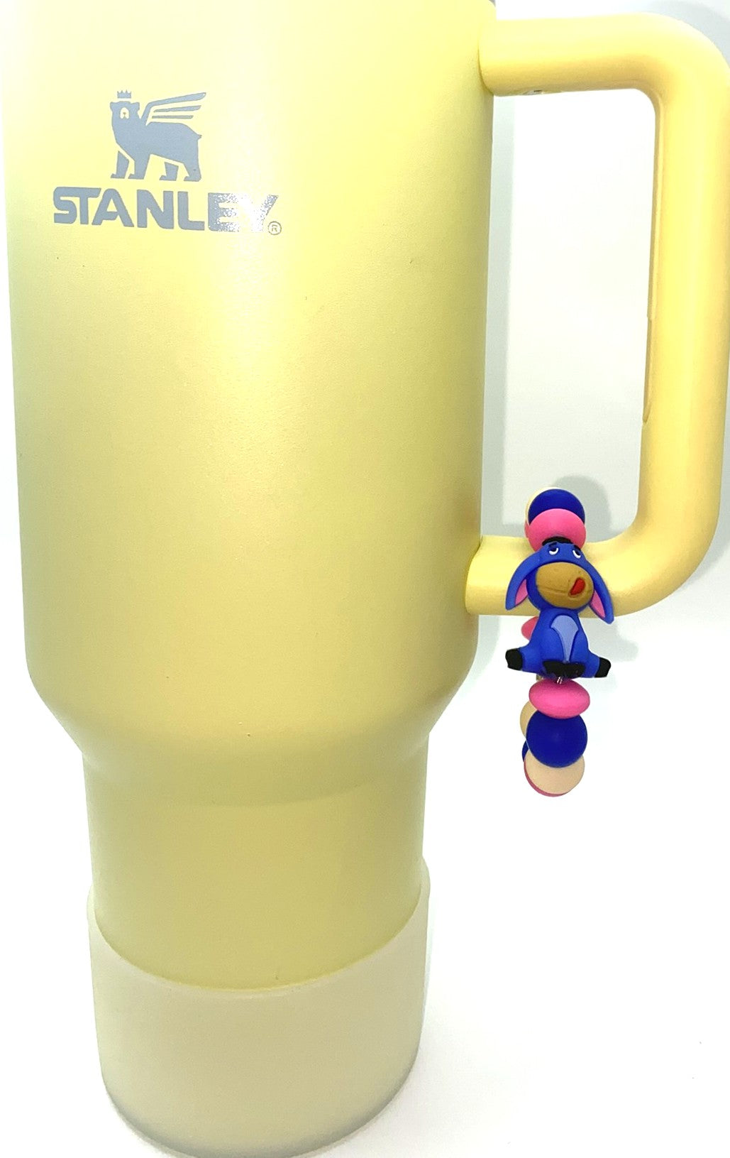 Sad Donkey 3D Yellow Honey Bear Friend Stanley Tumbler Cup Handle Charm