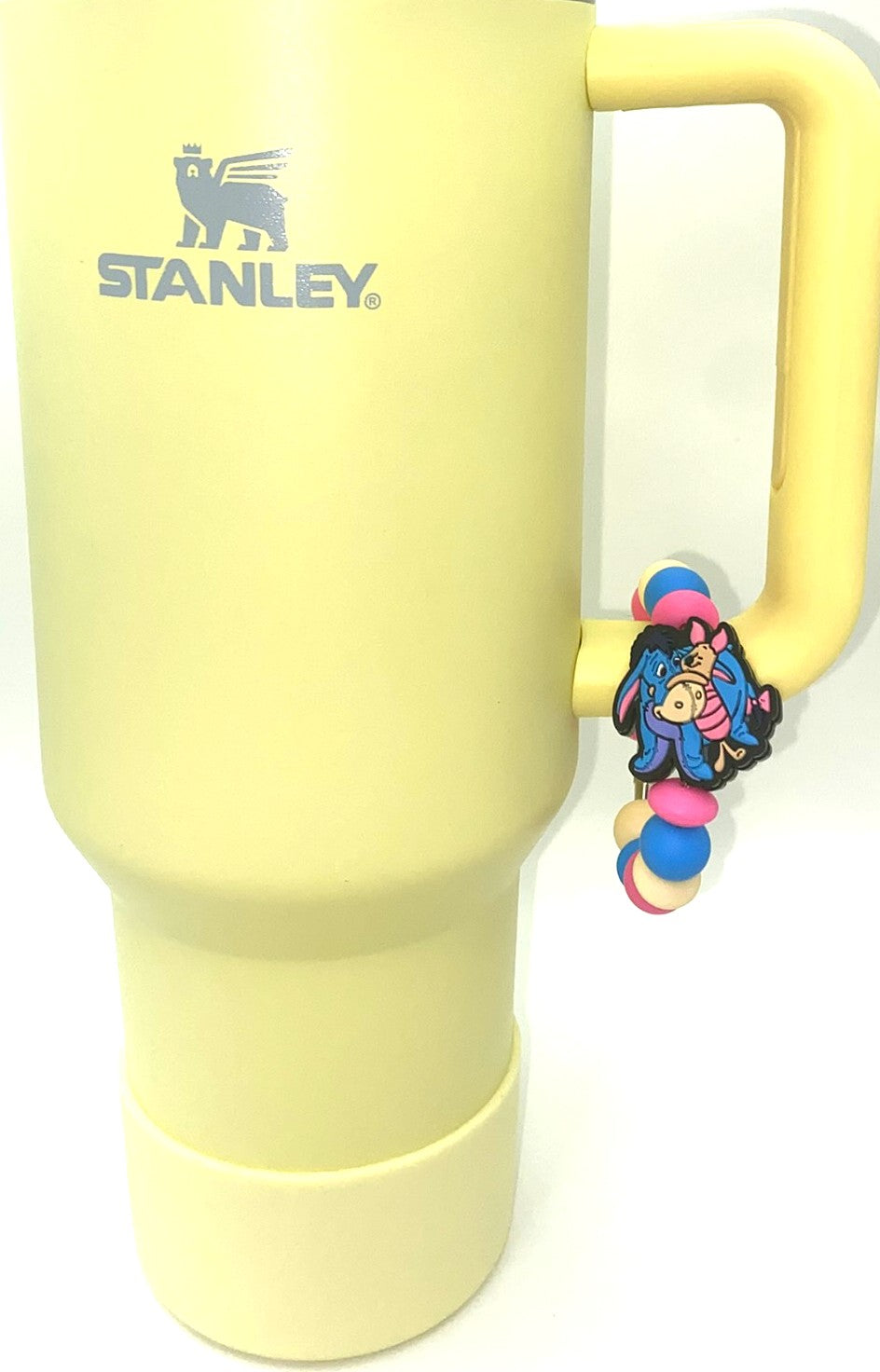 Blue Sad Donkey & Shy Piglet Yellow Honey Bear Friend Stanley Tumbler Cup Handle Charm