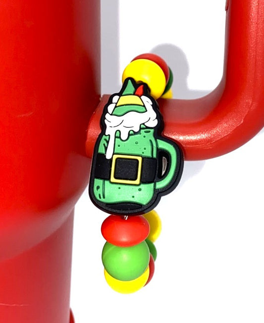 Elf Buddy Frappe Mug Christmas Stanley Tumbler Cup Handle Charm