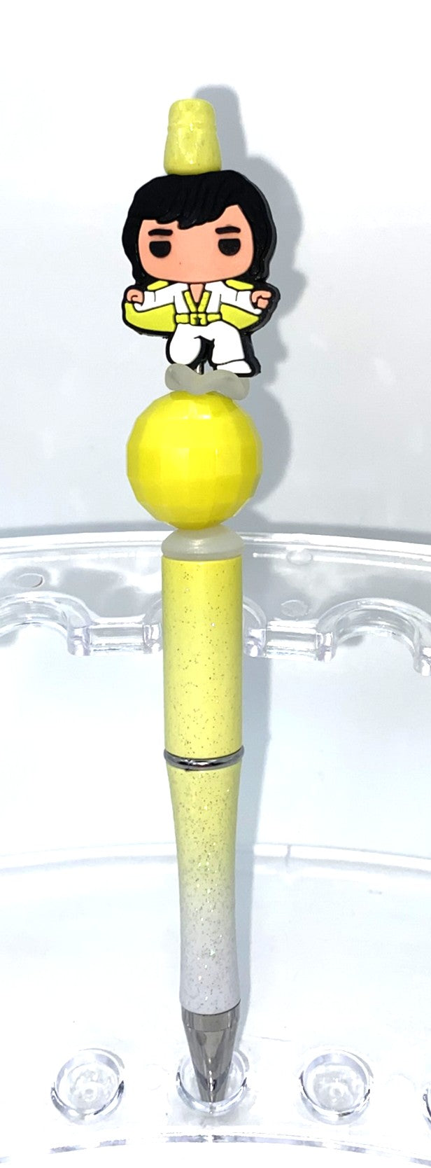 Elvis Cartoon Beaded Pen