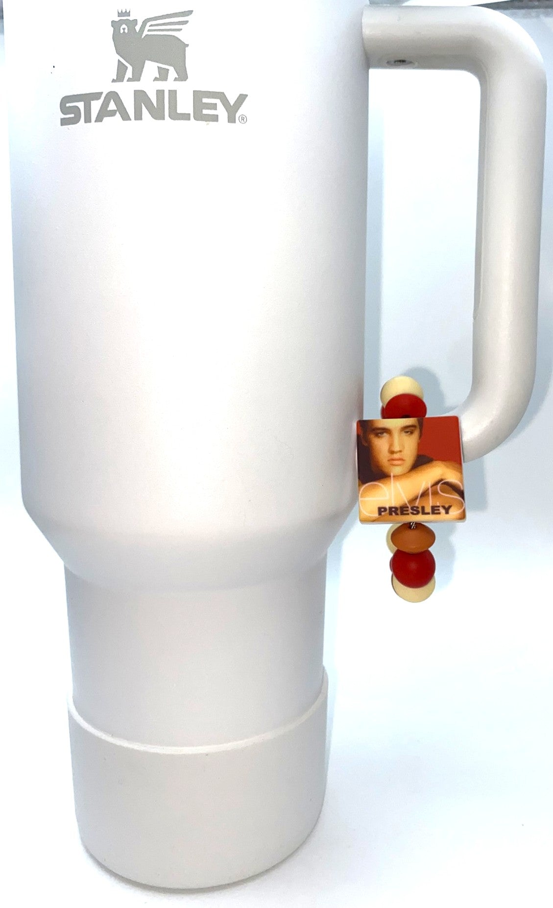 Elvis The King Album Cover Printed Stanley Cup Tumbler Cup Handle Charm
