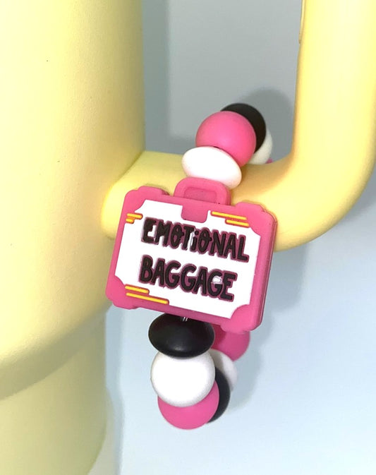 Emotionally Baggage Funny Stanley Tumbler Cup Handle Charm