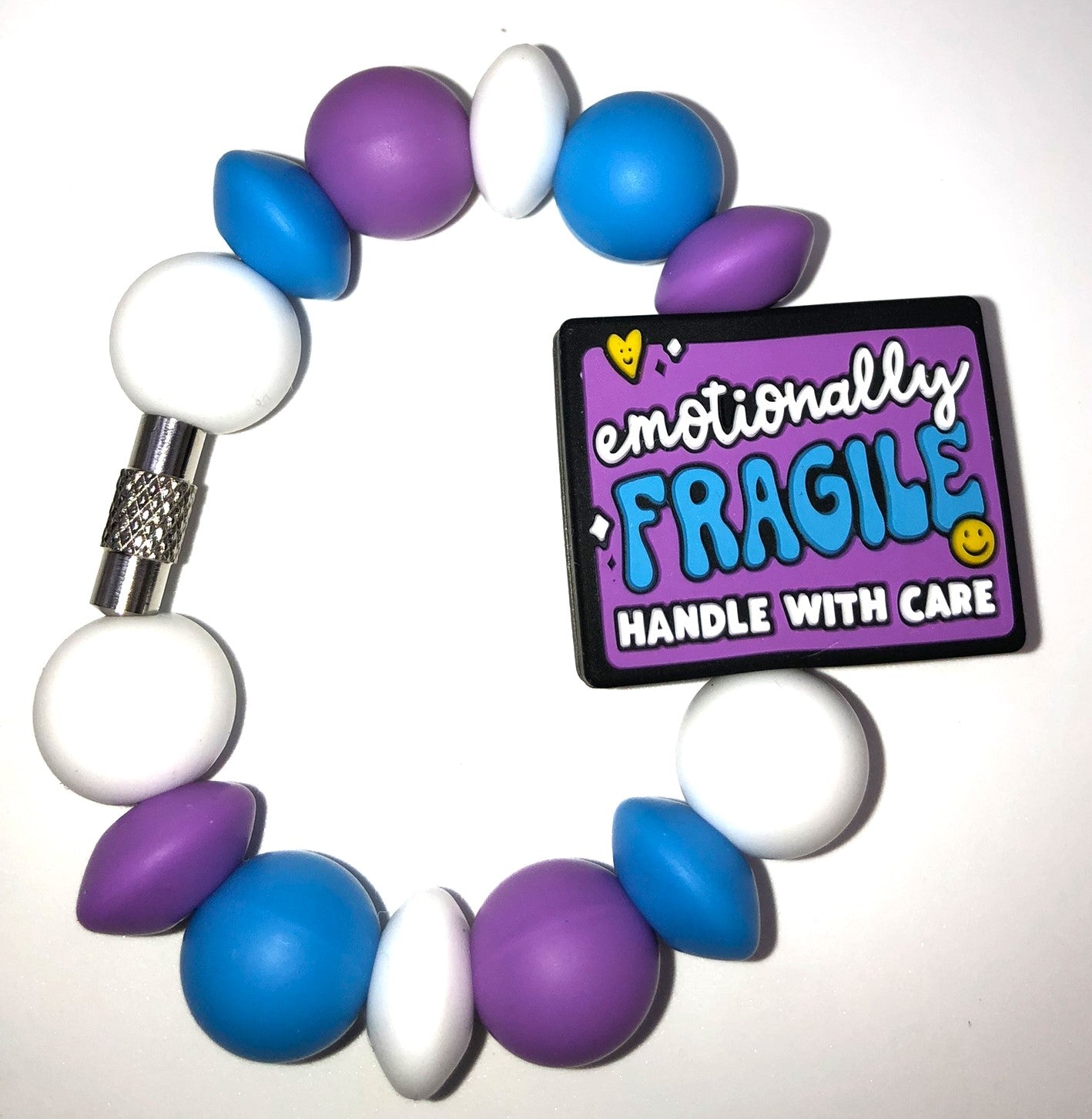 Emotionally Fragile Handle With Care Stanley Tumbler Cup Handle Charm