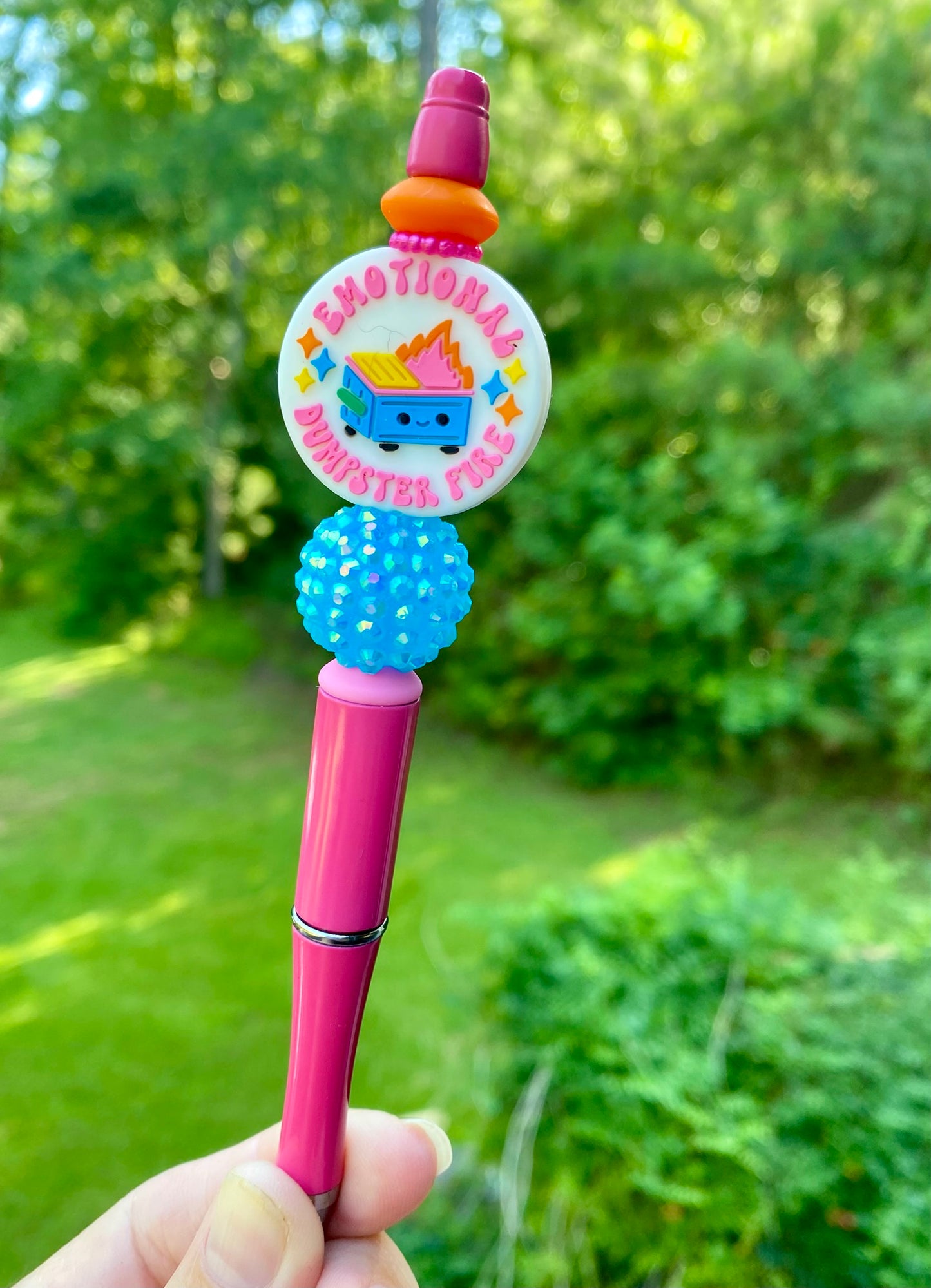 Emotional Dumpster Fire Beaded Pen