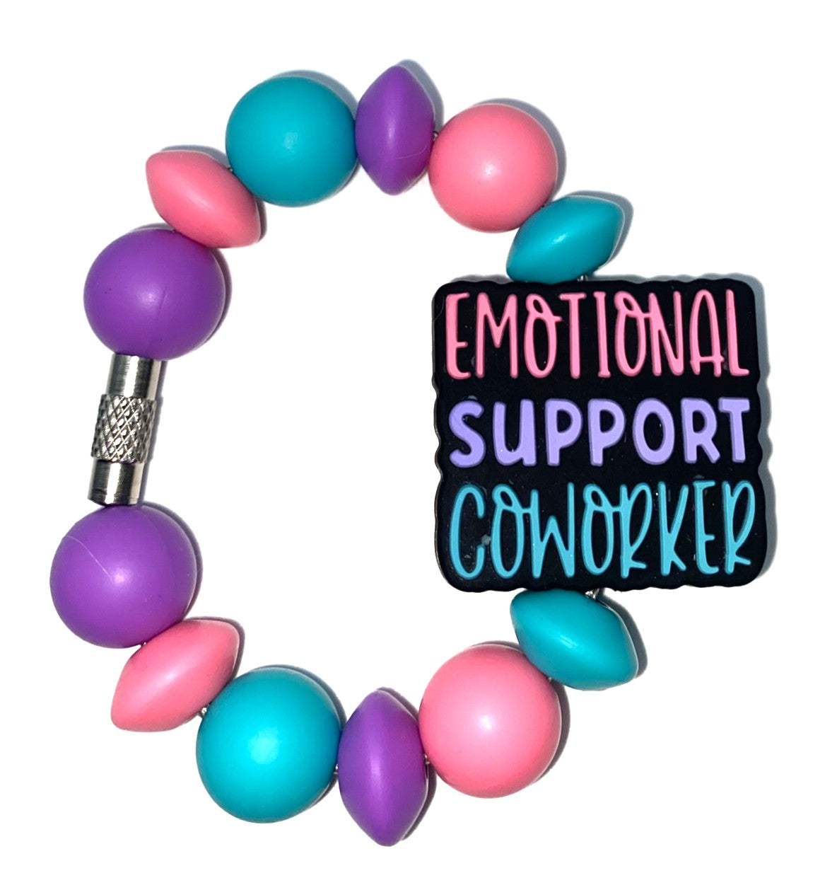 Emotional Support Coworker Stanley Tumbler Cup Handle Charm