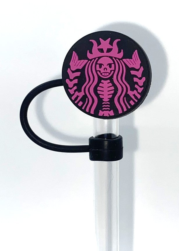 Pink Evil Starbies Straw Topper