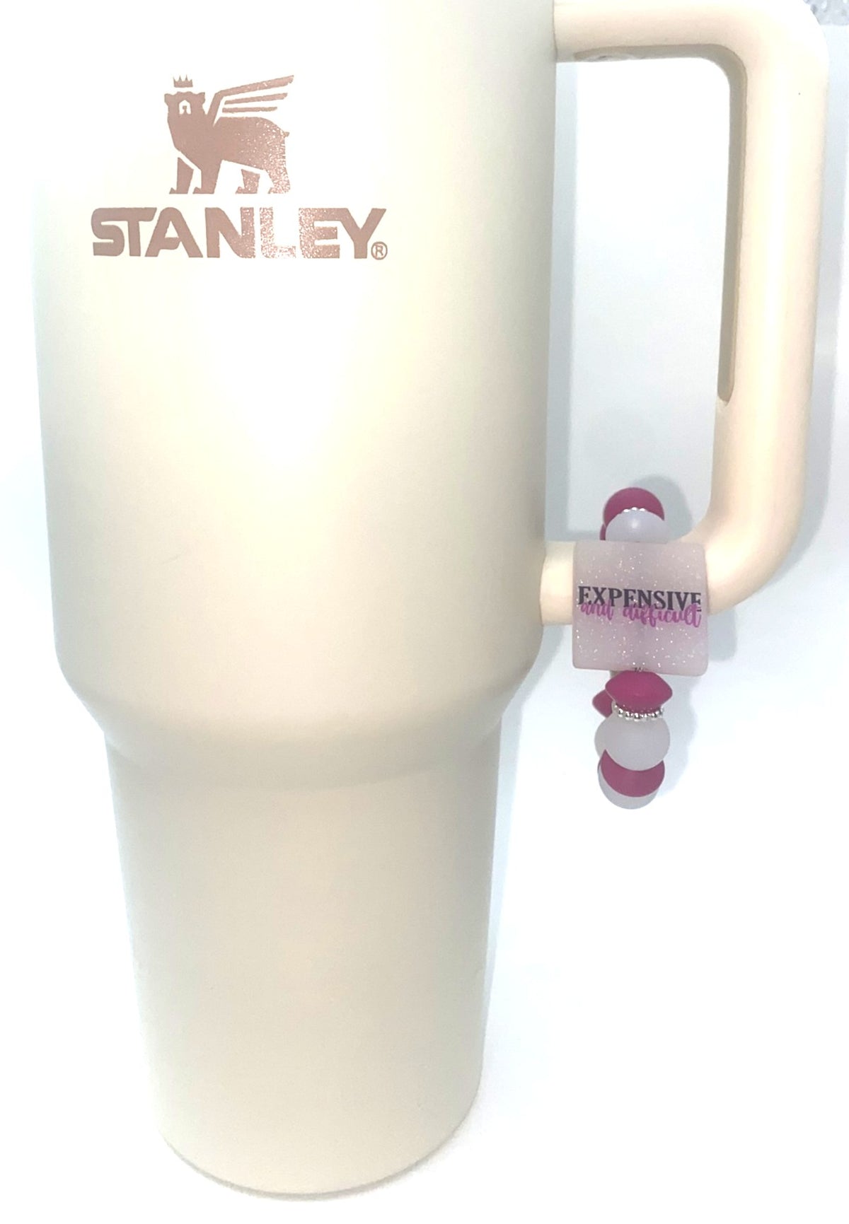 Expensive & Difficult Glitter Stanley Tumbler Cup Handle Charm