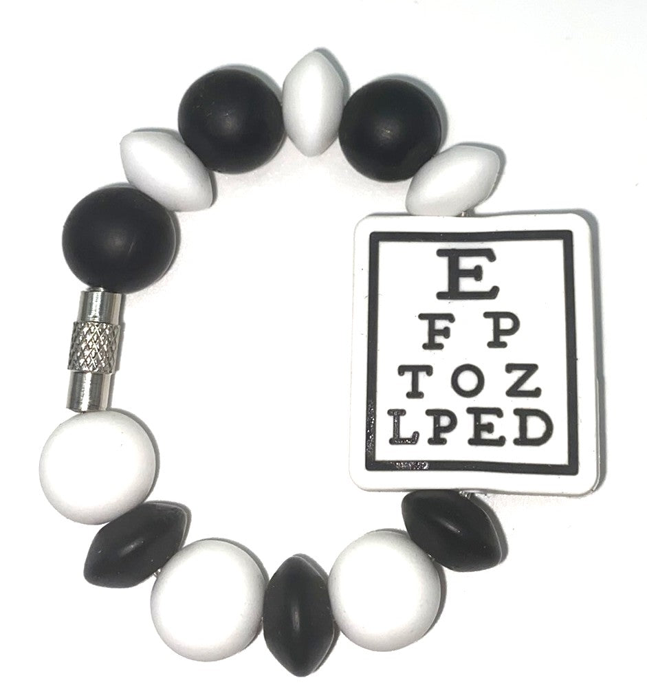 Eye Chart Optometrist Stanley Tumbler Cup Handle Charm