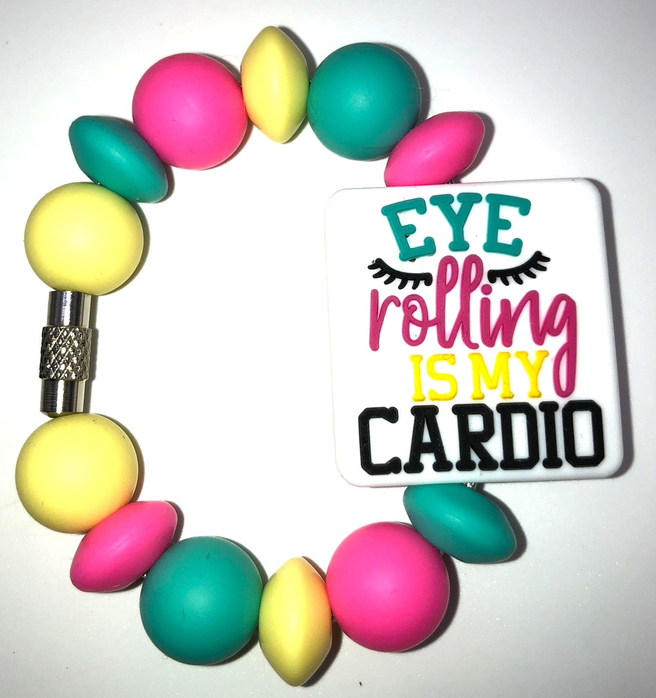 Eye Rolling Is My Cardio Stanley Tumbler Cup Handle Charm