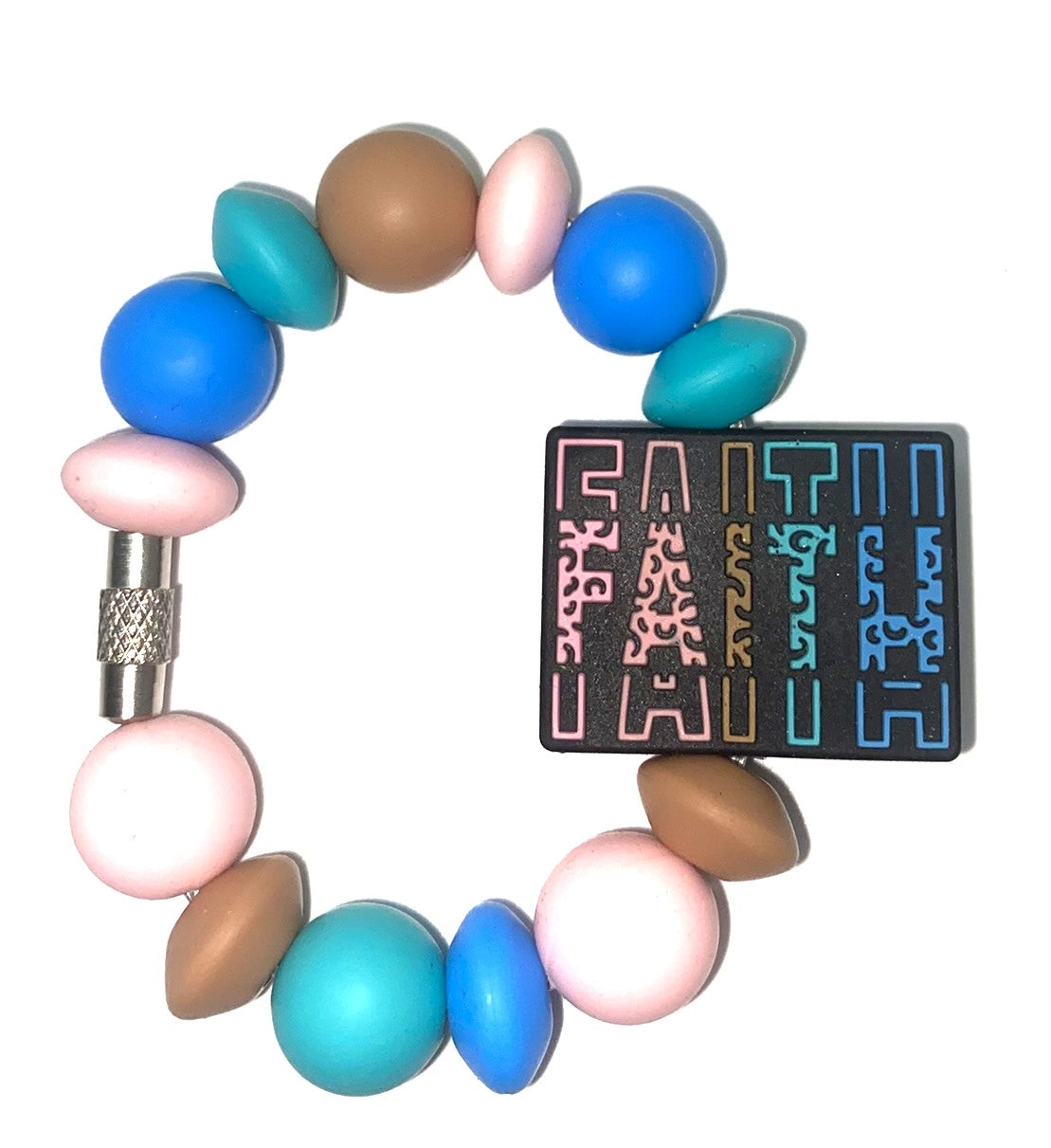 Faith Colorful Stanley Tumbler Cup Handle Charm