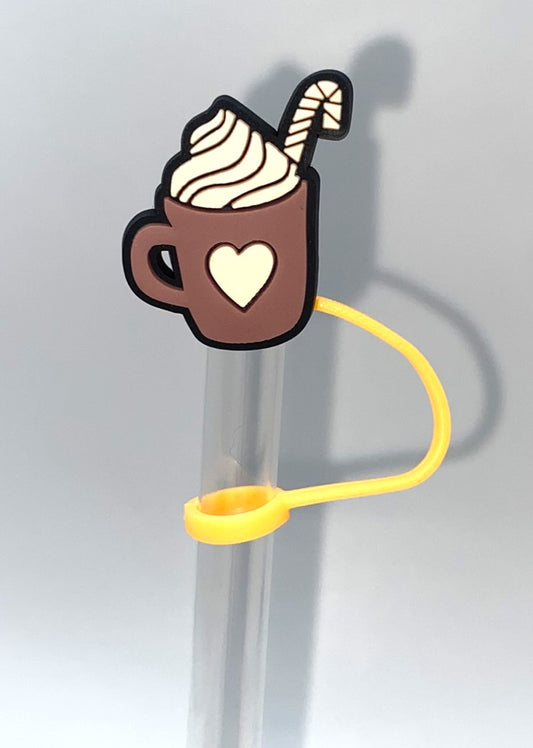 Cozy Fall Coffee Drink Straw Topper