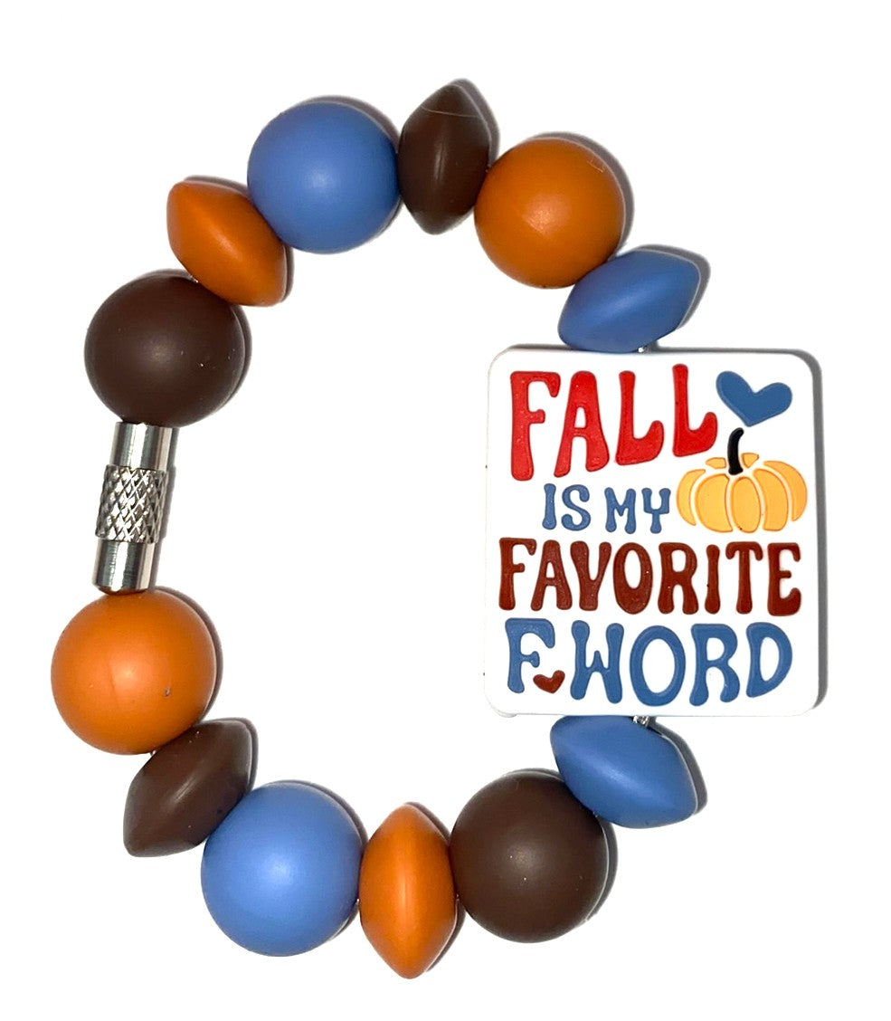 Fall Is My Favorite F Word Stanley Tumbler Cup Handle Charm