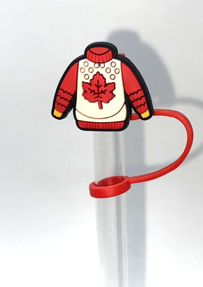 Fall Leaf Sweater Straw Topper