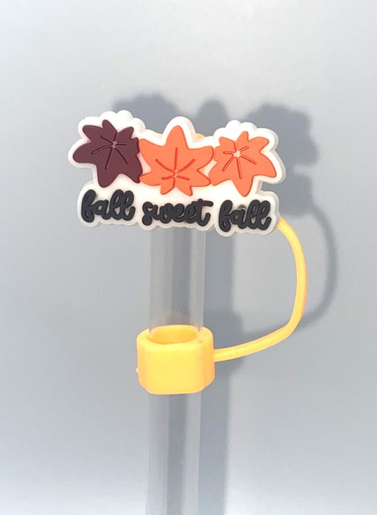 Fall Sweet Fall Leaves Straw Topper