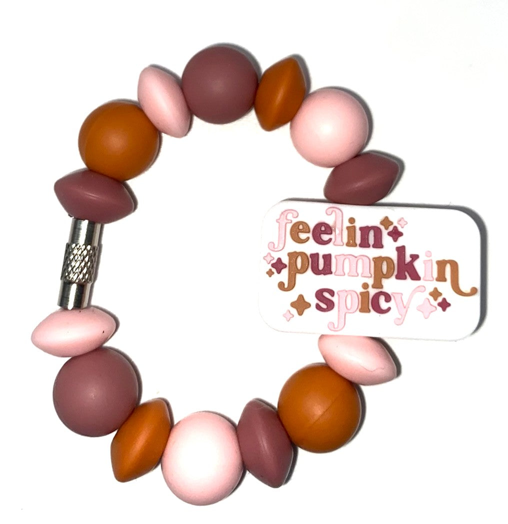 Feeling Pumpkin Spicy Stanley Tumbler Cup Handle Charm