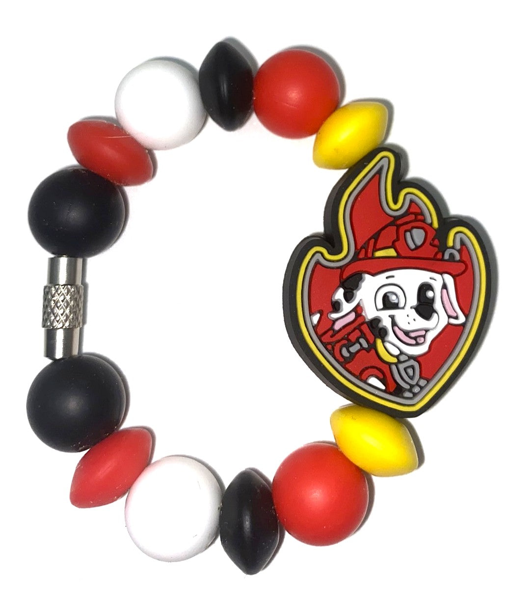 Fireman Dog #2 Cartoon Show Paw Stanley Tumbler Cup Handle Charm