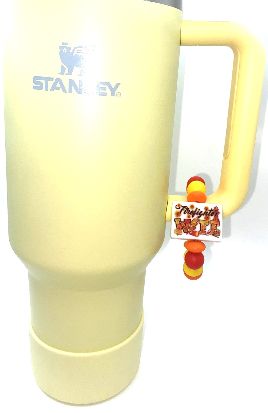 Firefighter Wife Printed Stanley Tumbler Cup Handle Charm