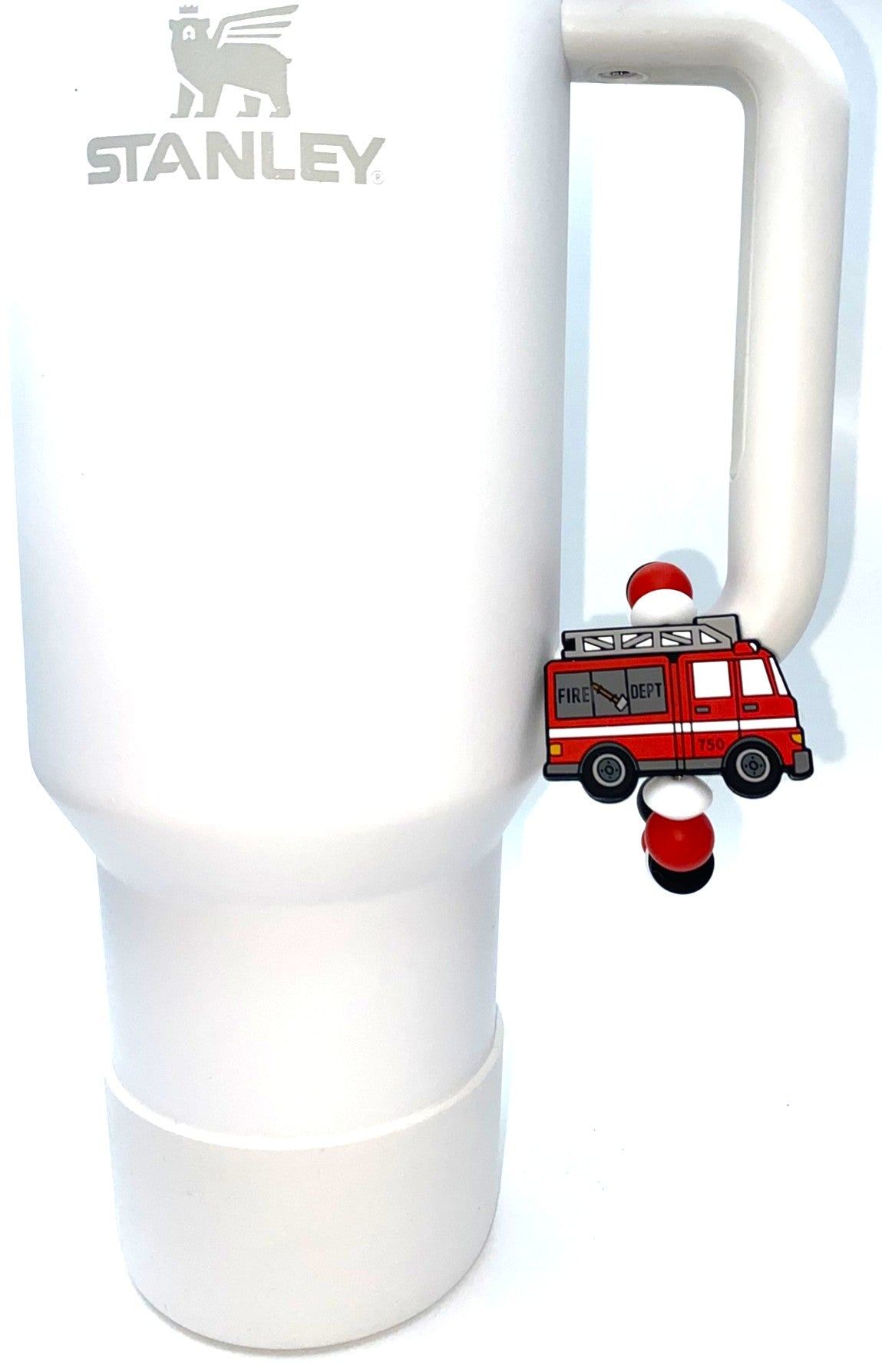 Fire Truck Stanley Tumbler Cup Handle Charm