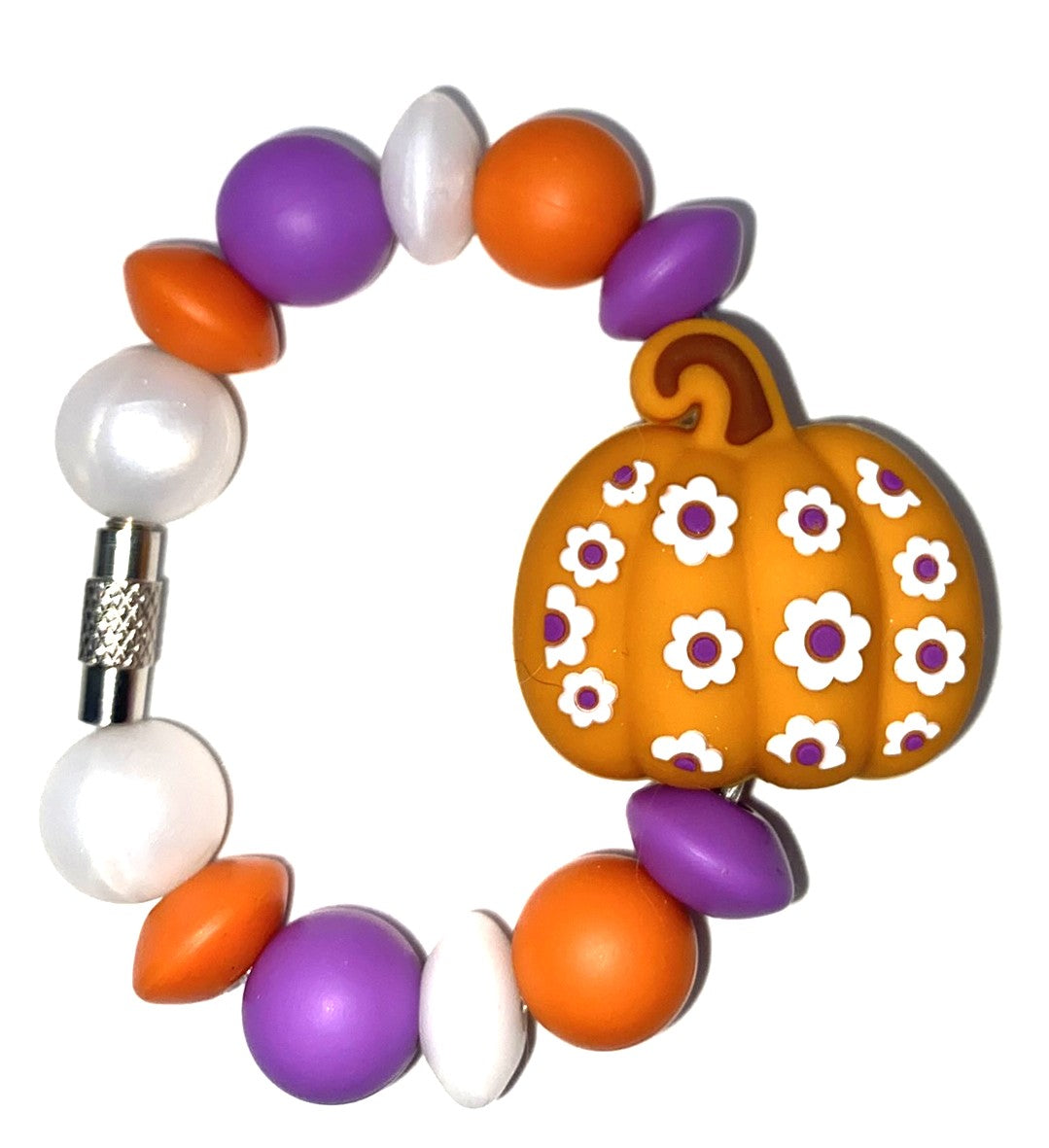 Floral Pumpkin 3D Fall Stanley Tumbler Cup Handle Charm