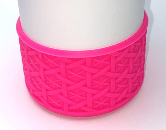Fluorescent Neon Pink Woven Stanley Tumbler Boot Sleeve #12