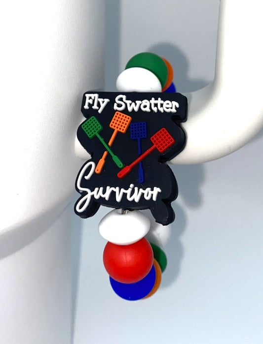 Fly Swatter Survivor Stanley Tumbler Cup Handle Charm