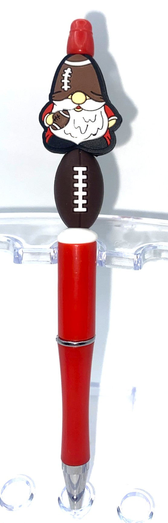 Football Gnome Beaded Pen