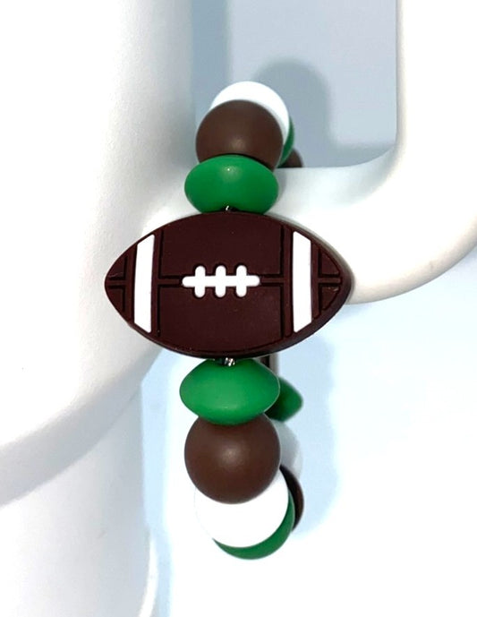 Football Stanley Tumbler Cup Handle Charm