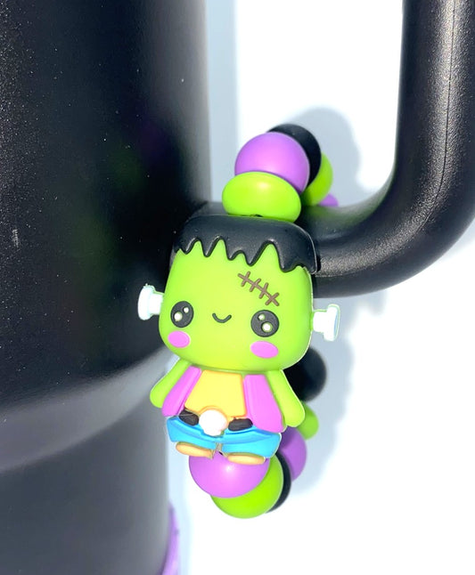 Frankenstein 3D Halloween Stanley Tumbler Cup Handle Charm
