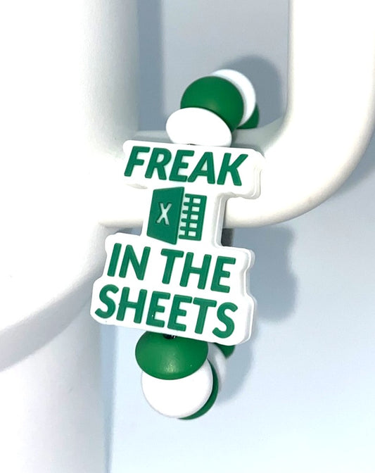 Freak In The Sheets Excel funny Stanley Tumbler Cup Handle Charm