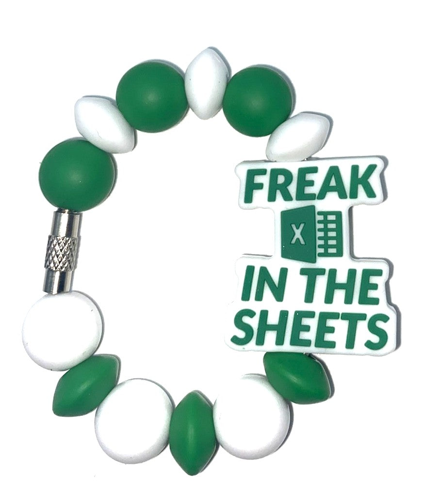 Freak In The Sheets Excel funny Stanley Tumbler Cup Handle Charm