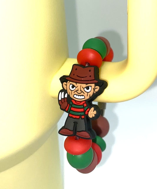 Freddy Nightmare Horror Villain Stanley Tumbler Cup Handle Charm