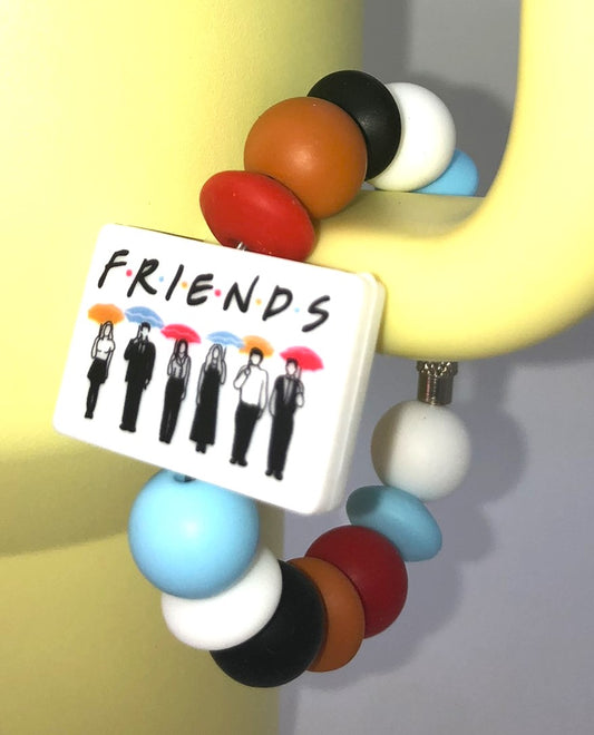 Friends With Umbrellas Stanley Tumbler Cup Handle Charm