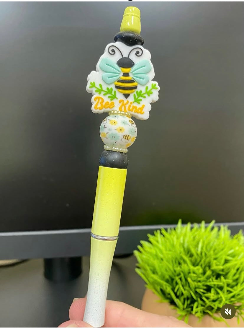 Bee Kind Bumblebee Beaded Pen