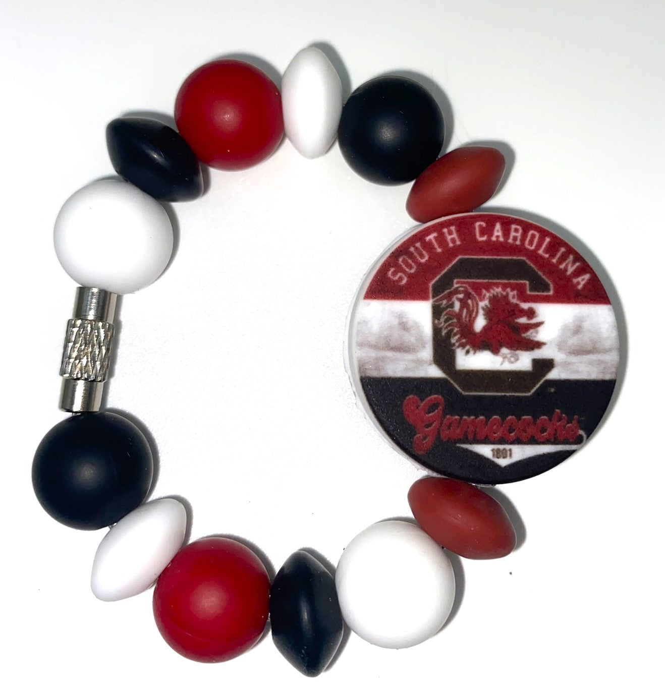 South Carolina Gamecocks USC Printed College Football Stanley Tumbler Cup Handle Charm