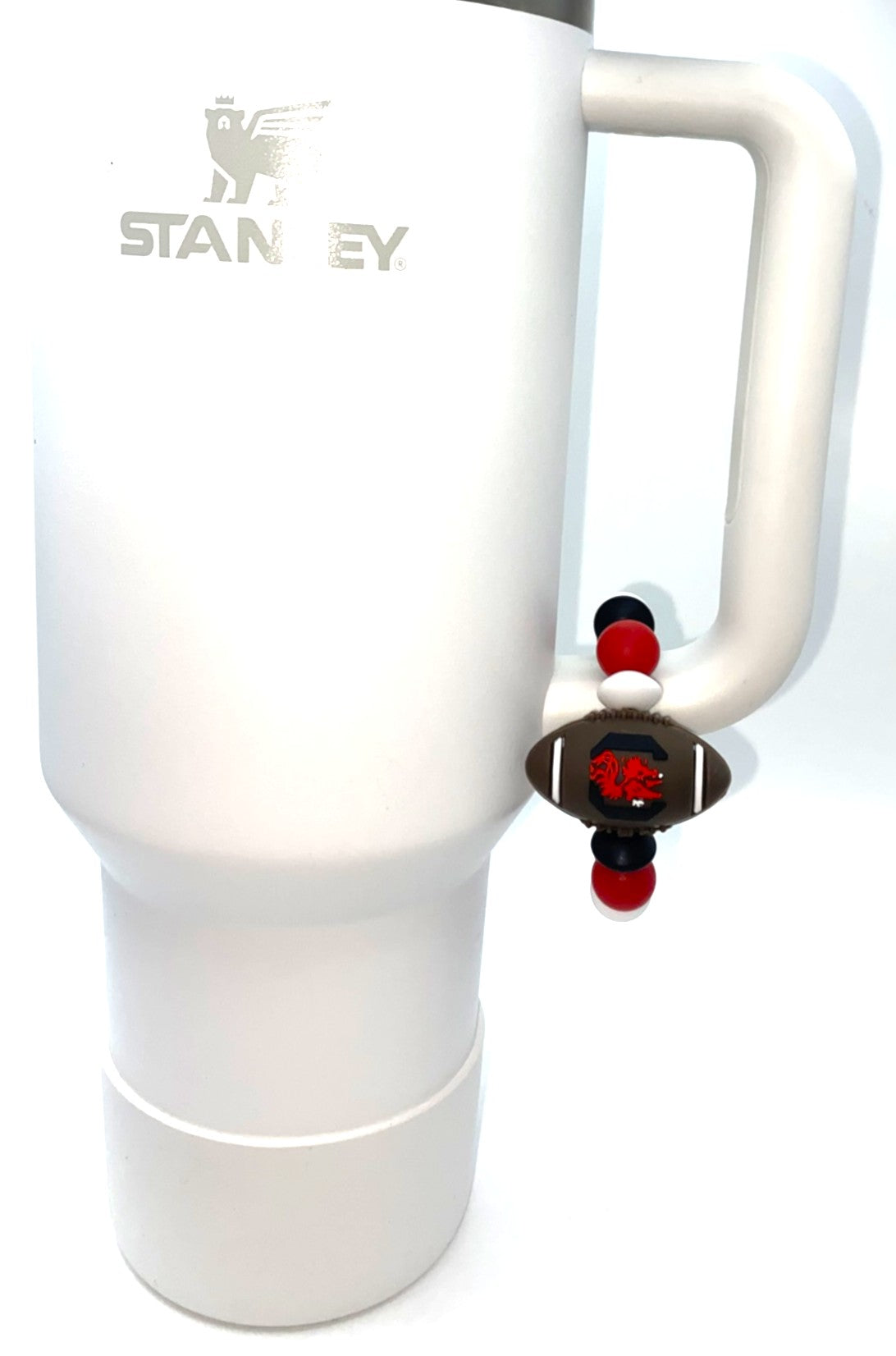 South Carolina Gamecocks USC 3D Football College Football Stanley Tumbler Cup Handle Charm