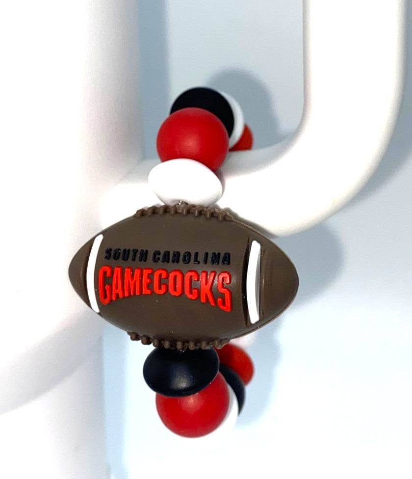 South Carolina Gamecocks USC 3D Football College Football Stanley Tumbler Cup Handle Charm