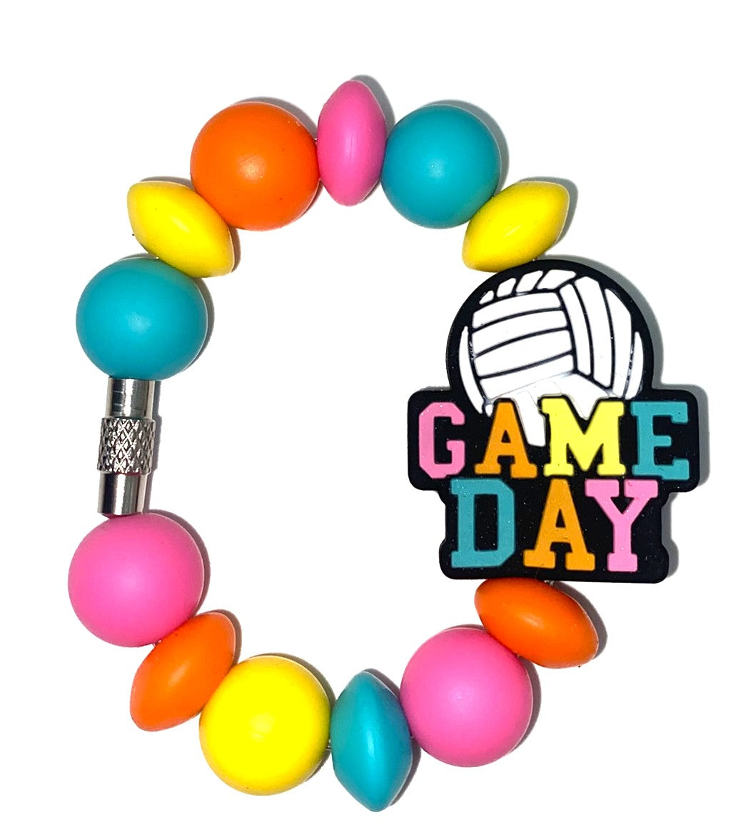 Game Day Volleyball Stanley Tumbler Cup Handle Charm