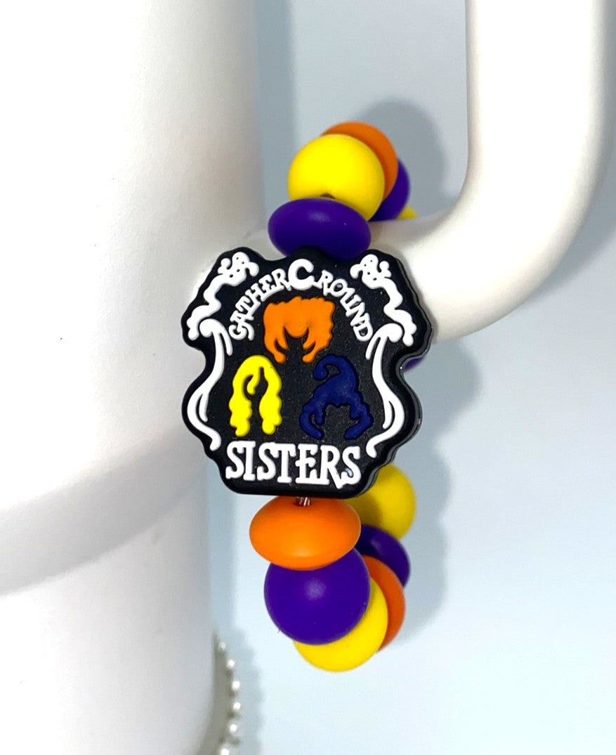 Gather Round Sisters Hocus Witches Stanley Tumbler Cup Handle Charm