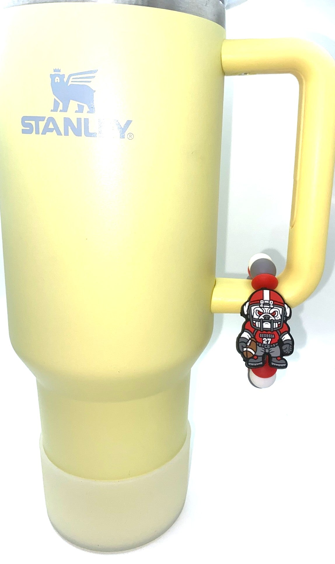 Georgia Bulldog In Football Gear College Football Stanley Tumbler Cup Handle Charm
