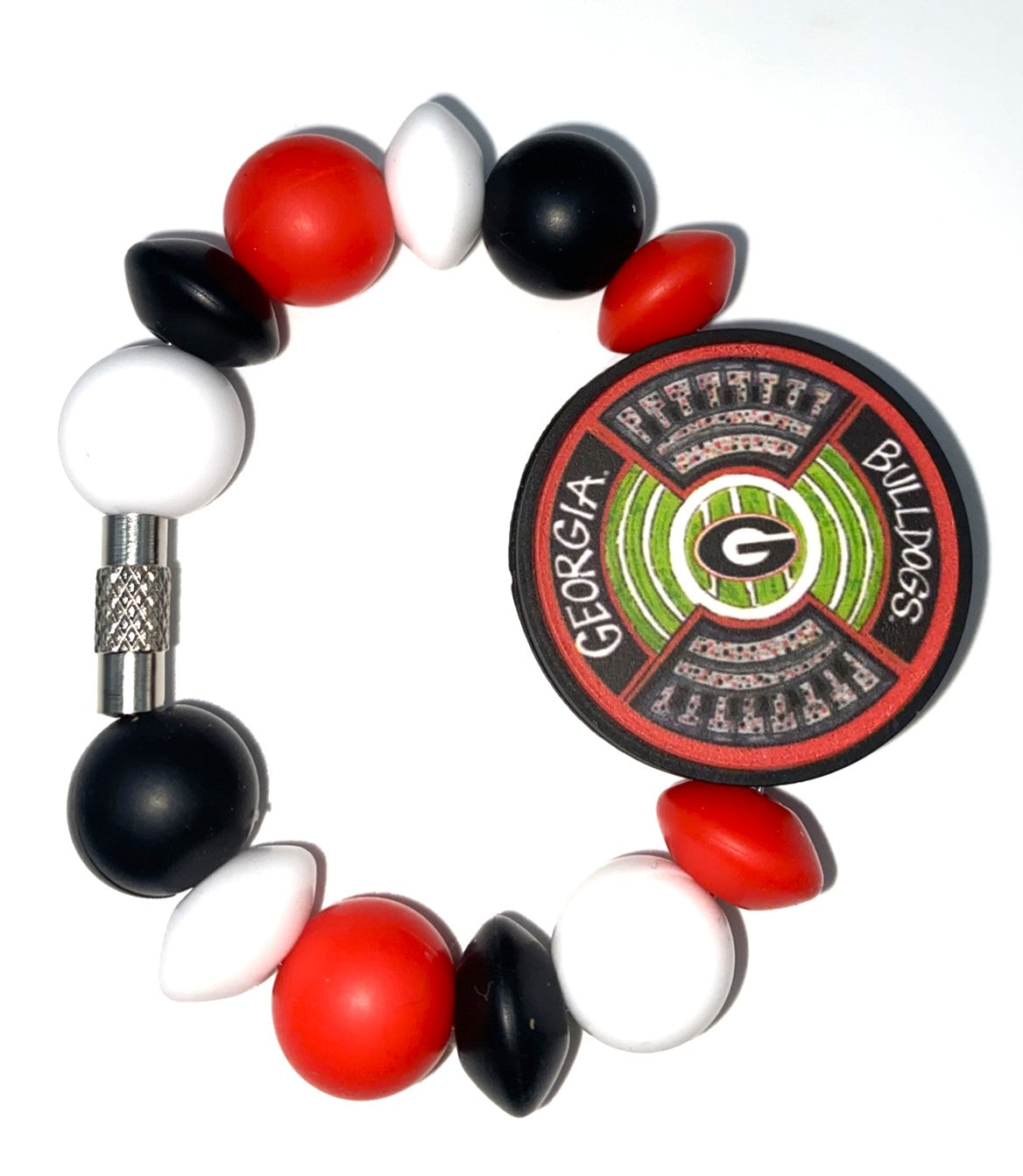 Georgia Bulldogs Stadium Round College Football Stanley Tumbler Cup Handle Charm