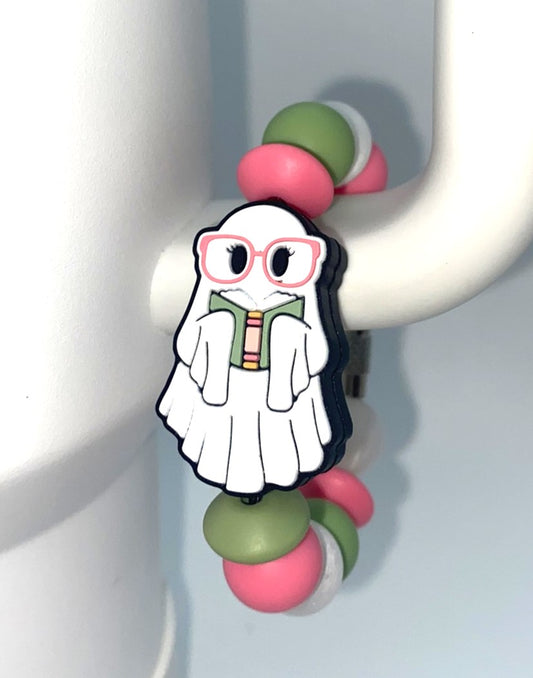 Georgie The Book Ghost Stanley Tumbler Cup Handle Charm