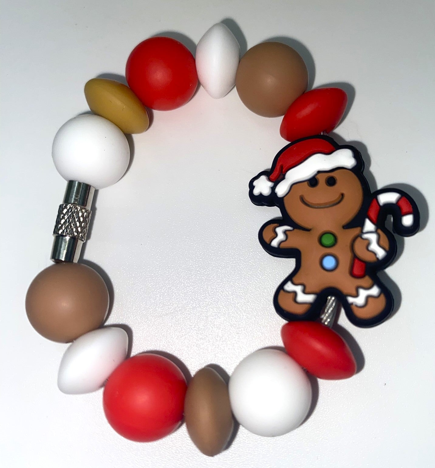 Christmas Gingerbread Man Stanley Tumbler Cup Handle Charm