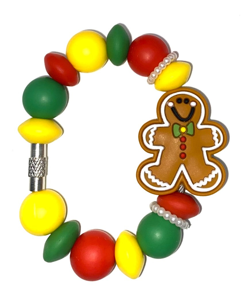 Happy Gingerbread Man Stanley Tumbler Cup Handle Charm