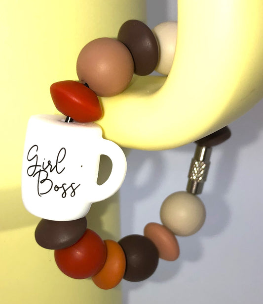 Girl Boss Coffee Mug Stanley Tumble Cup Handle Charm