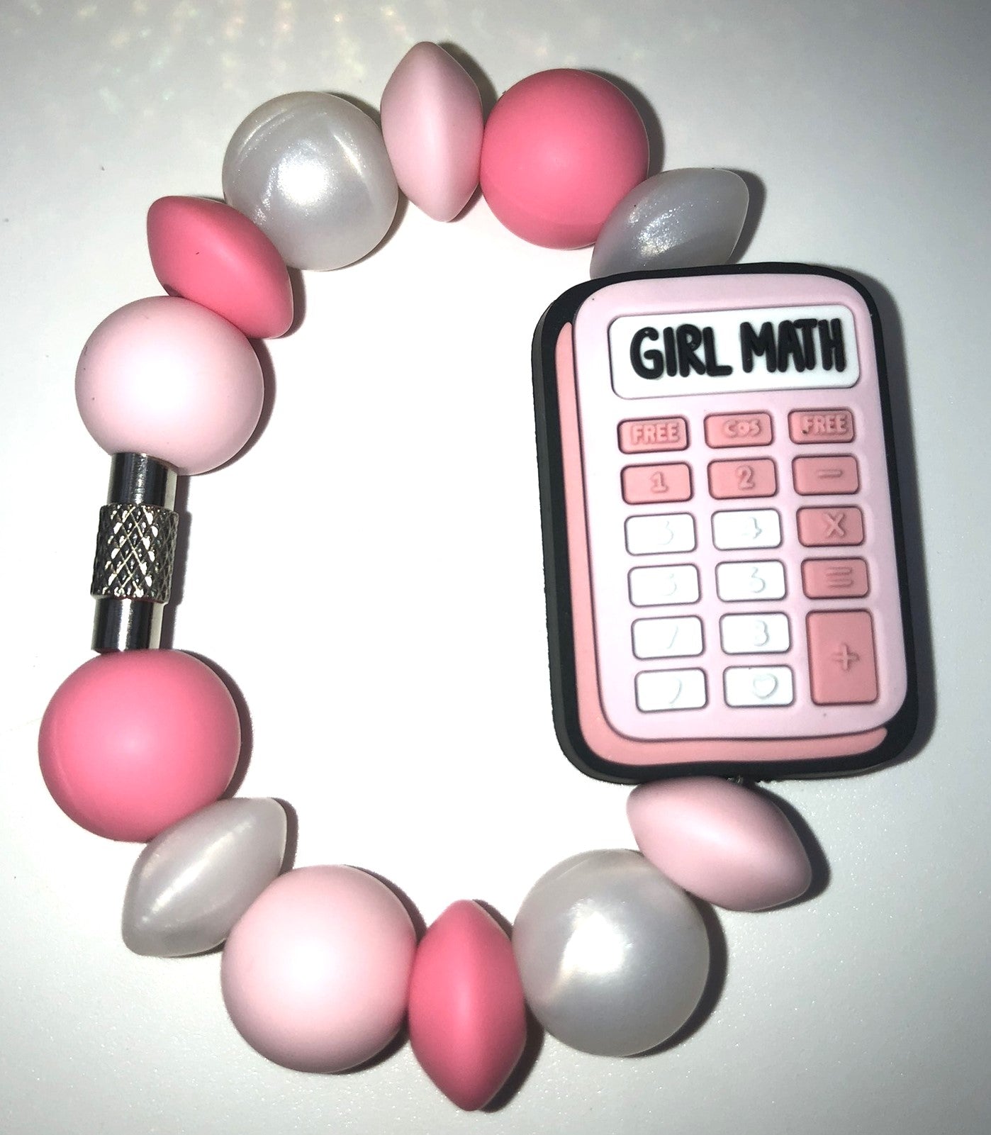 Girl Math Calculator Stanley Tumbler Cup Handle Charm