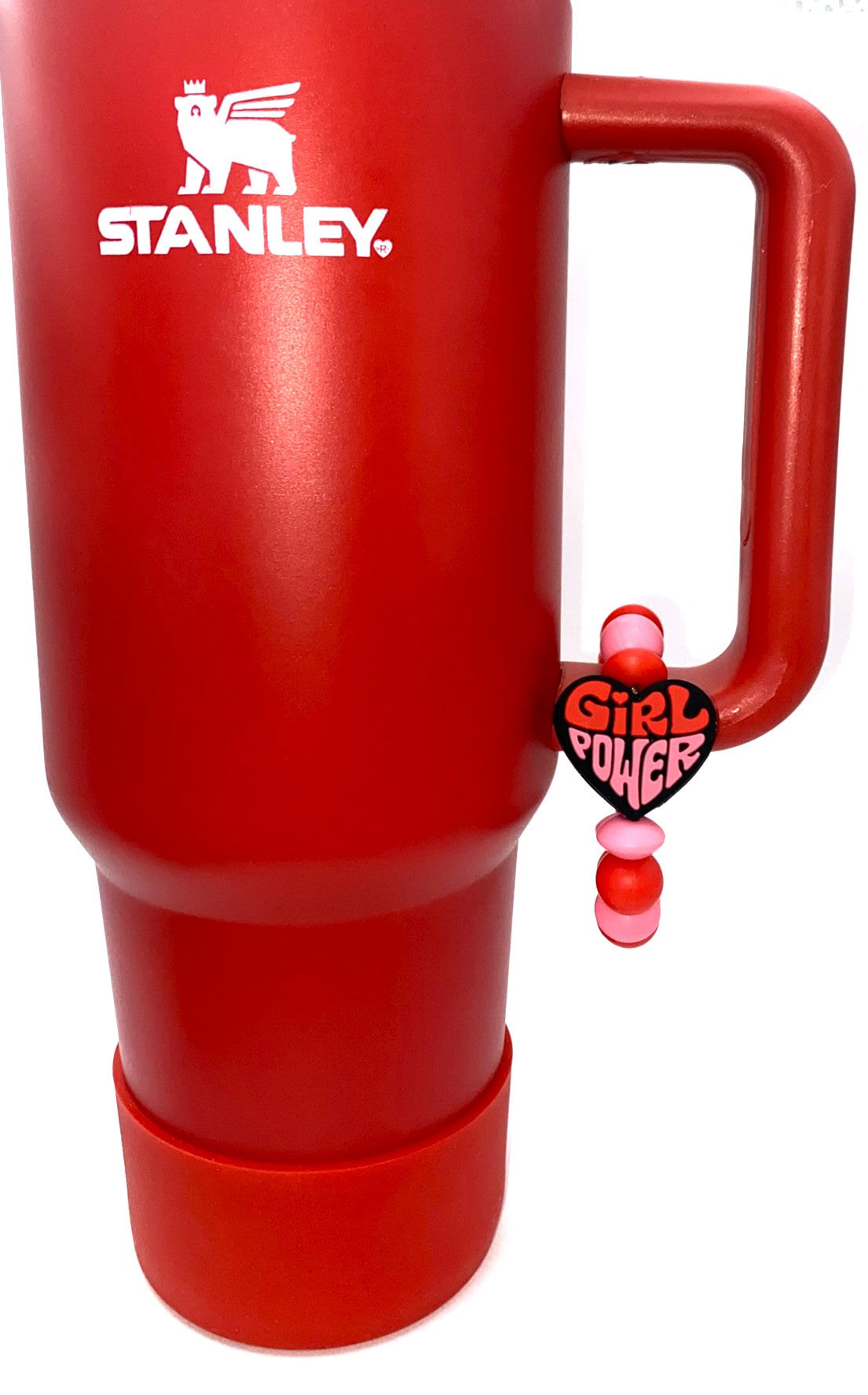 Girl Power Heart Stanley Tumbler Cup Handle Charm