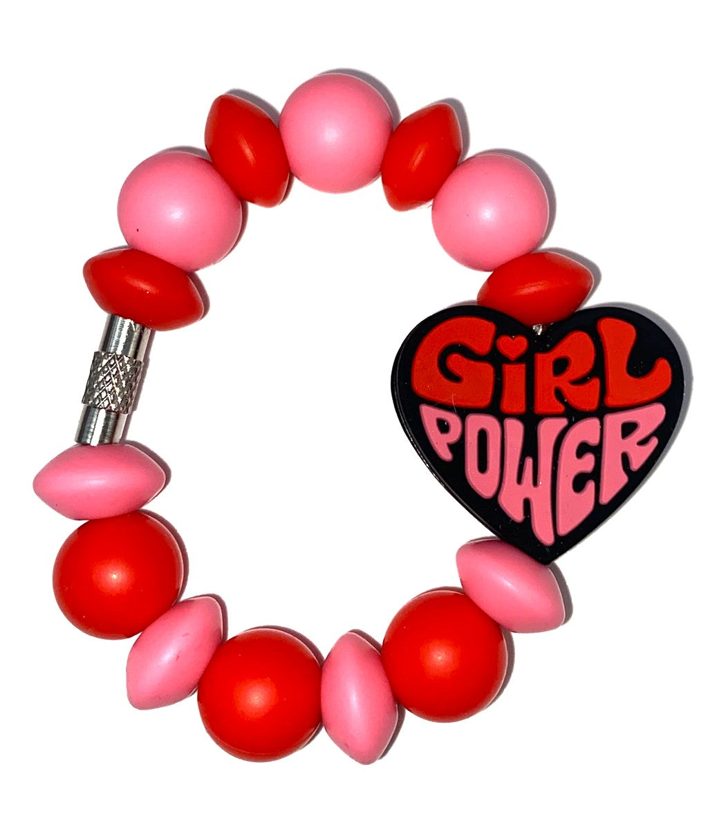 Girl Power Heart Stanley Tumbler Cup Handle Charm
