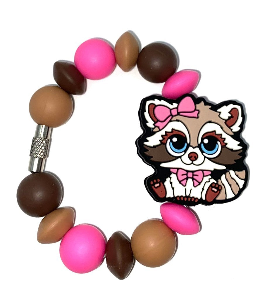 Girly Raccoon Stanley Tumbler Cup Handle Charm