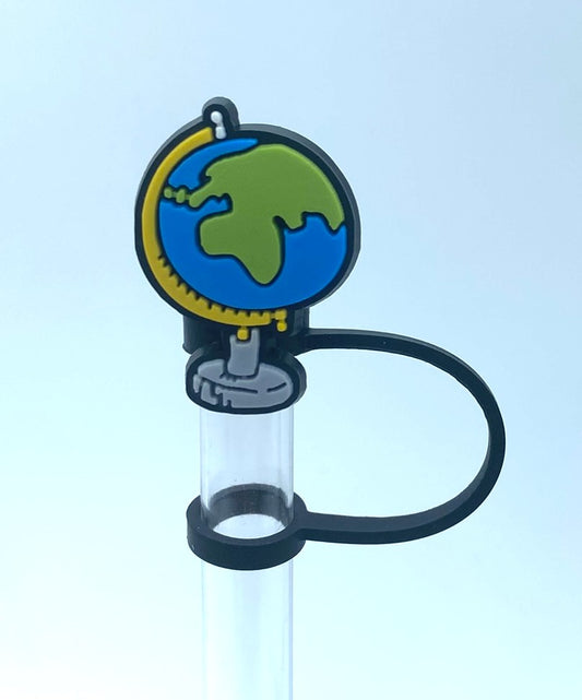 Globe Teacher Straw Topper